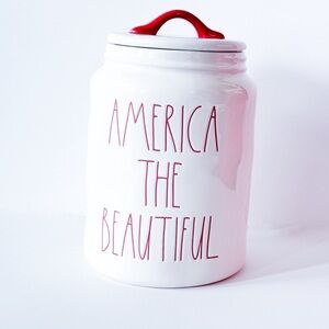 🎉🎈Host Pick🎁🎊Rae Dunn America "The Beautiful" canister